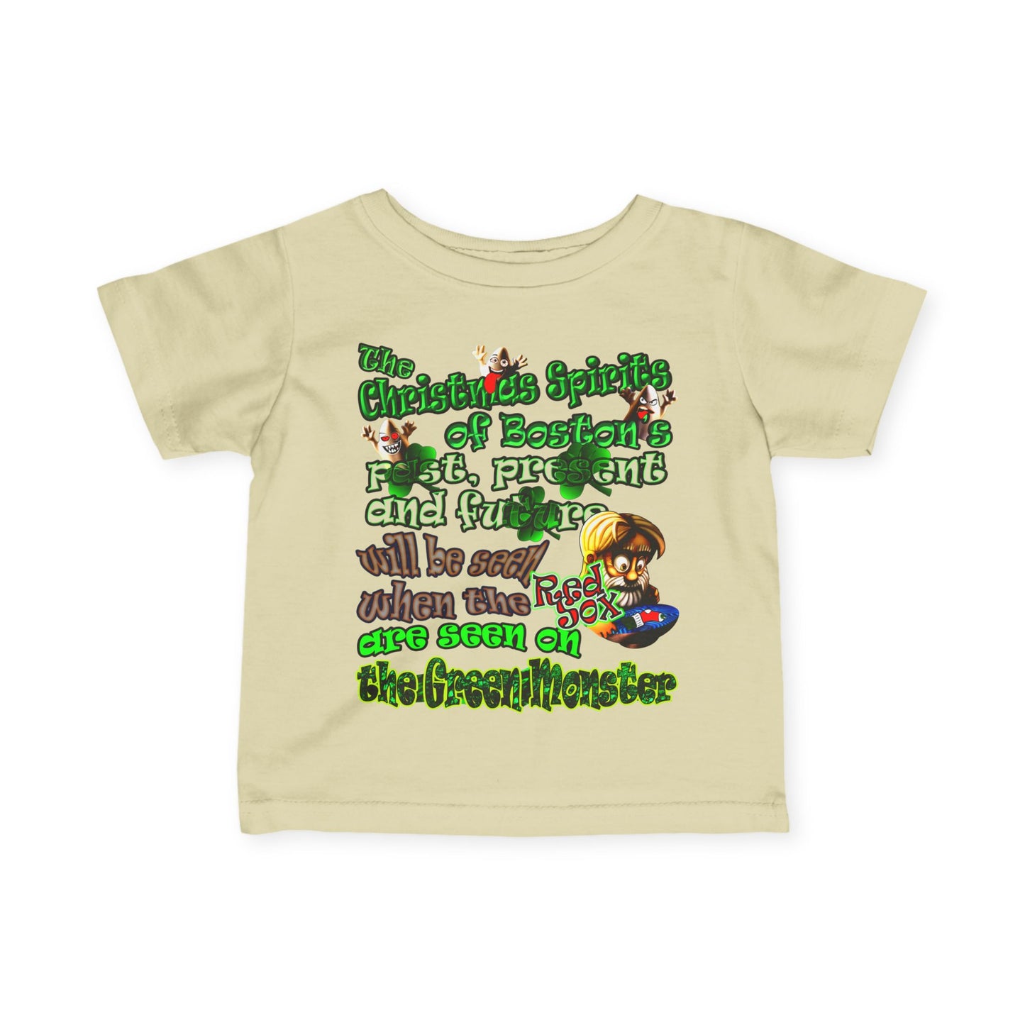 christmas spirits of boston - Infant Fine Jersey Tee