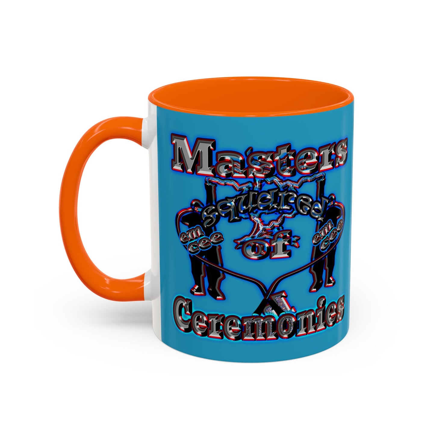 em cee squared - Accent Mug (turquoise)
