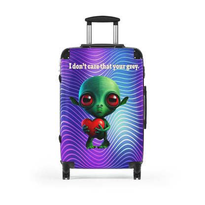 I don't care that your grey - Suitcase (purple wave)