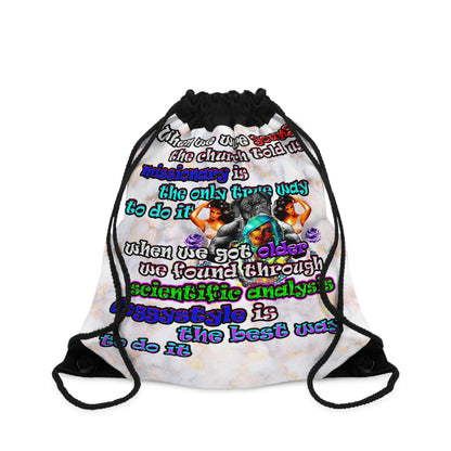 doggystyle - Drawstring Bag (white marble)