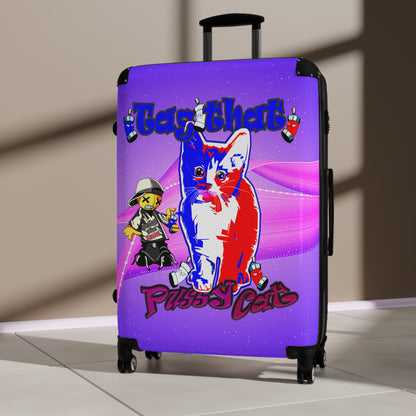tag that - Suitcase (purple-pink wave)