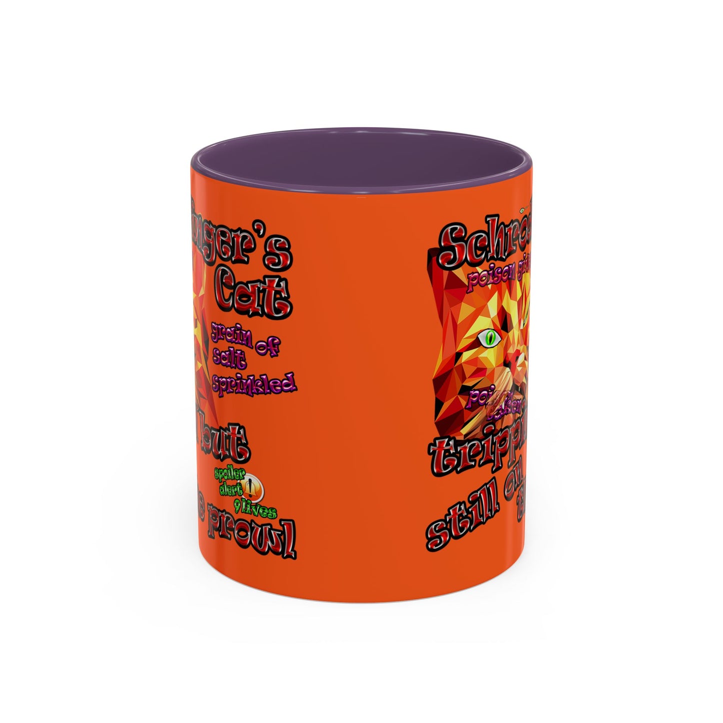 schrodinger's cat - Accent Mug (orange)