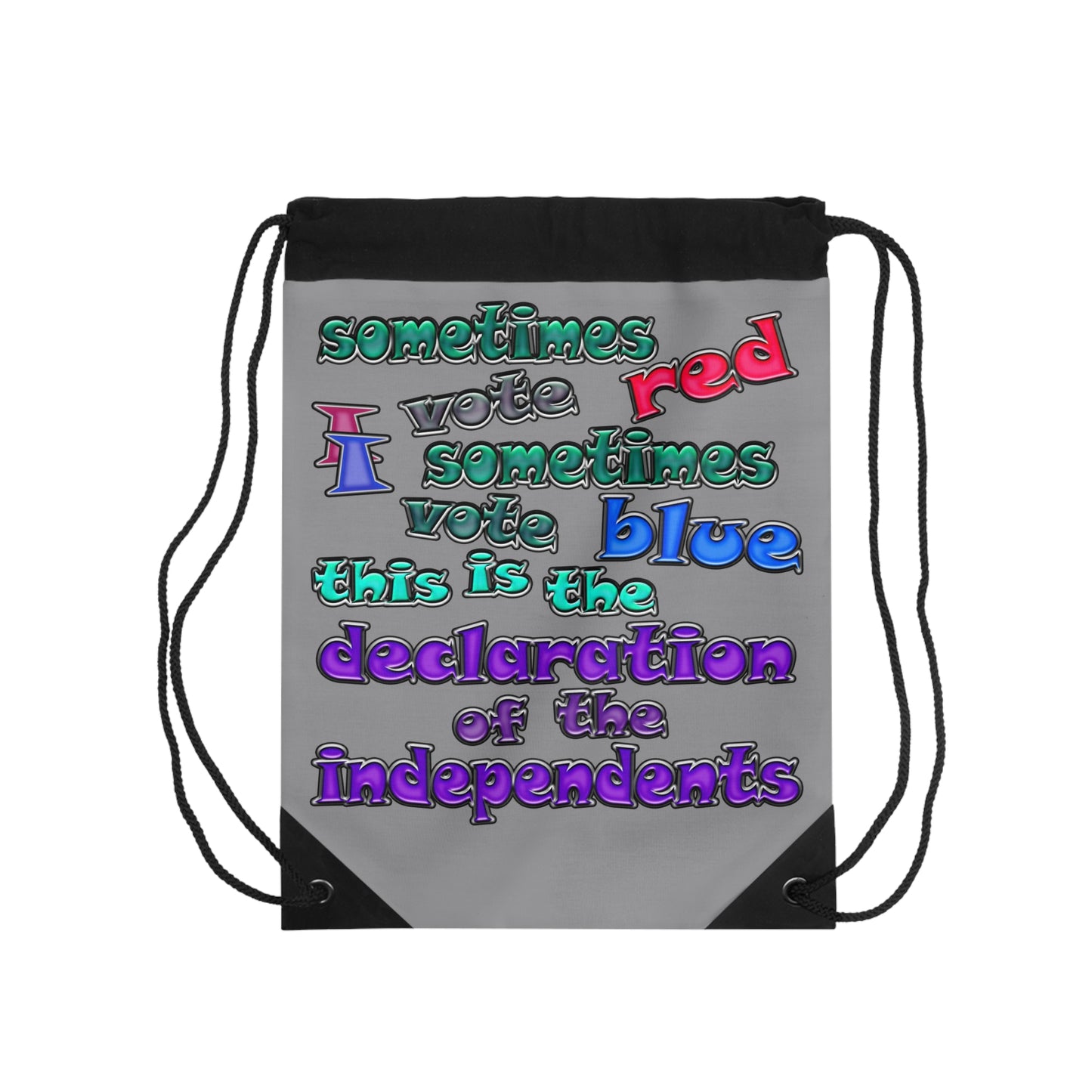 declaration of the independents - Drawstring Bag (grey)