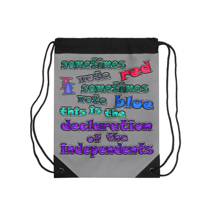 declaration of the independents - Drawstring Bag (grey)