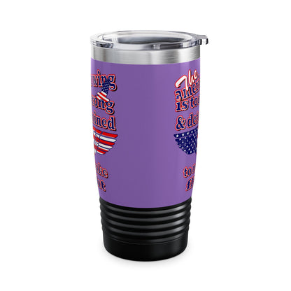 american wing - Ringneck Tumbler, 20oz (light purple)