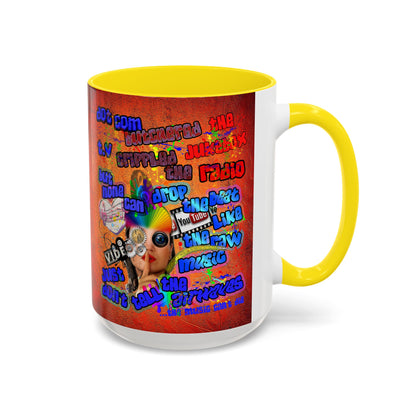 drop the beat - Accent Mug (burnt orange)