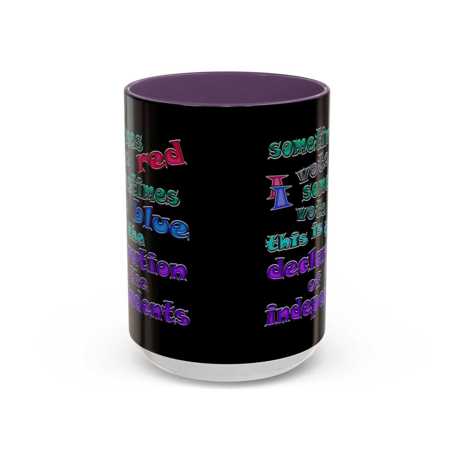 declaration of the independents - Accent Mug (black)