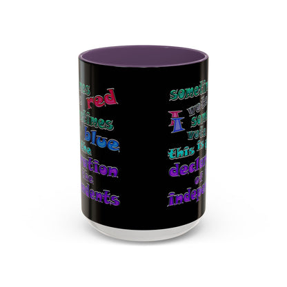declaration of the independents - Accent Mug (black)