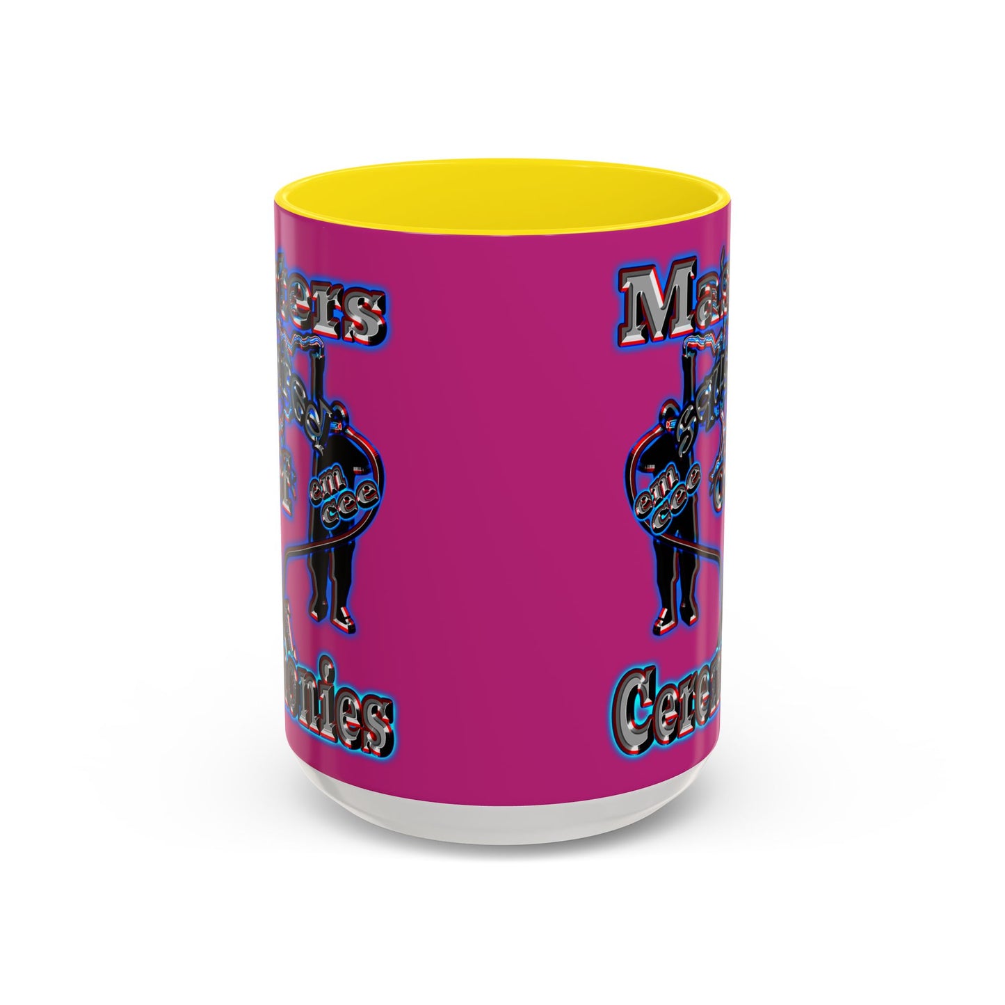 em cee squared - Accent Mug (pink)