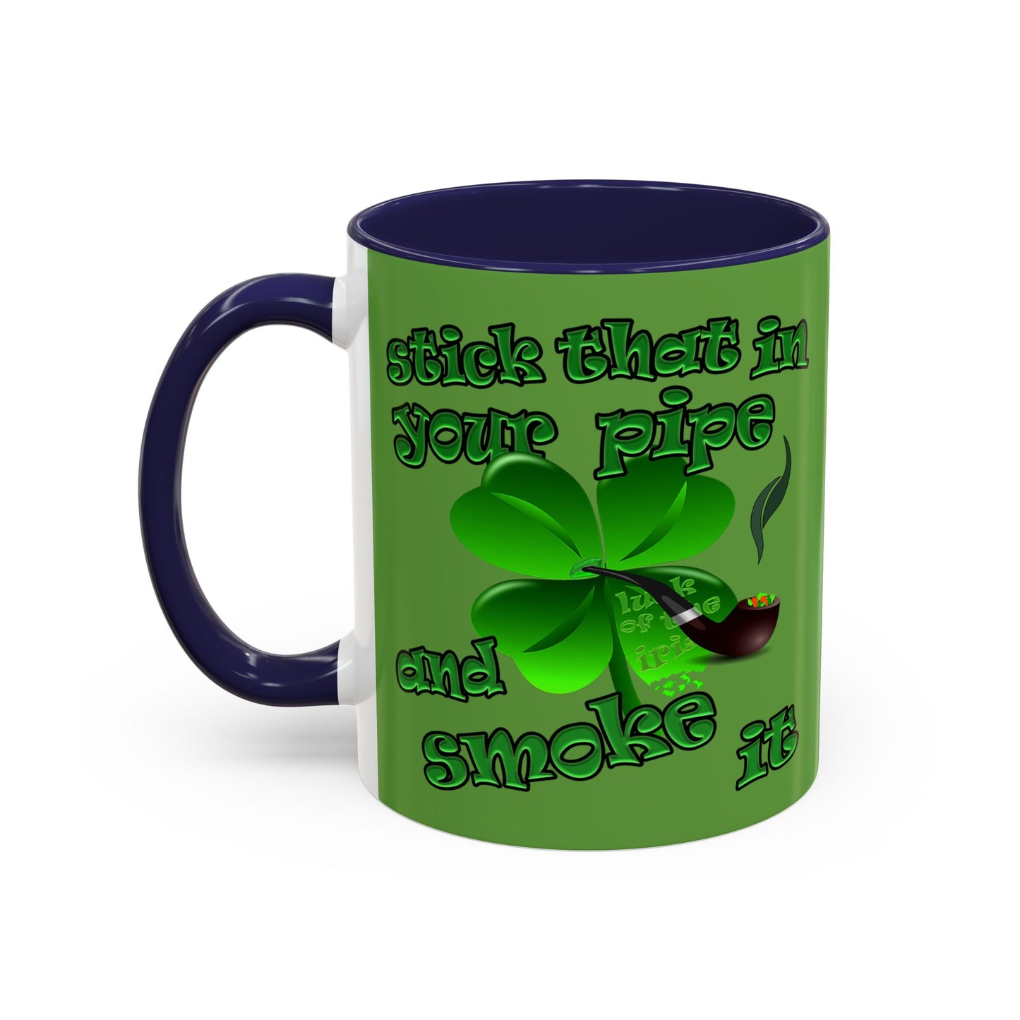 celtics logo - Accent Mug (green)