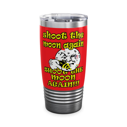 shoot the moon again - Ringneck Tumbler, 20oz (red)