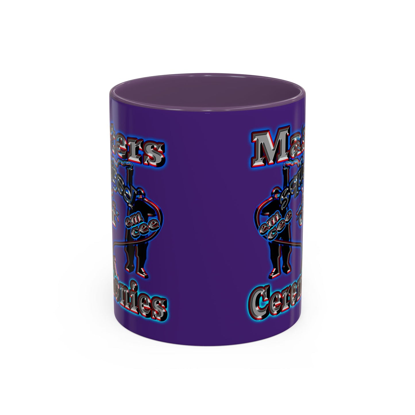 em cee squared - Accent Mug (purple)