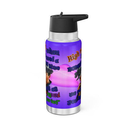 high noon - Gator Tumbler, 32oz  (purple-pink wave)