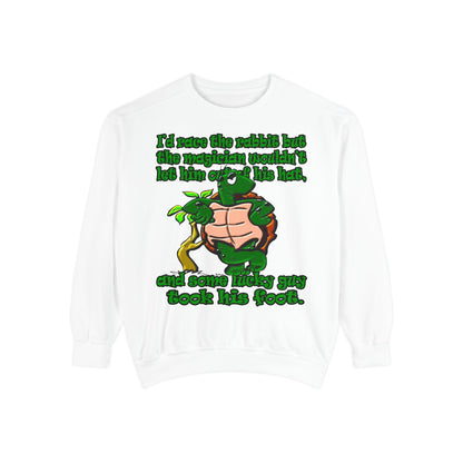 turtle race - Unisex Garment-Dyed Sweatshirt