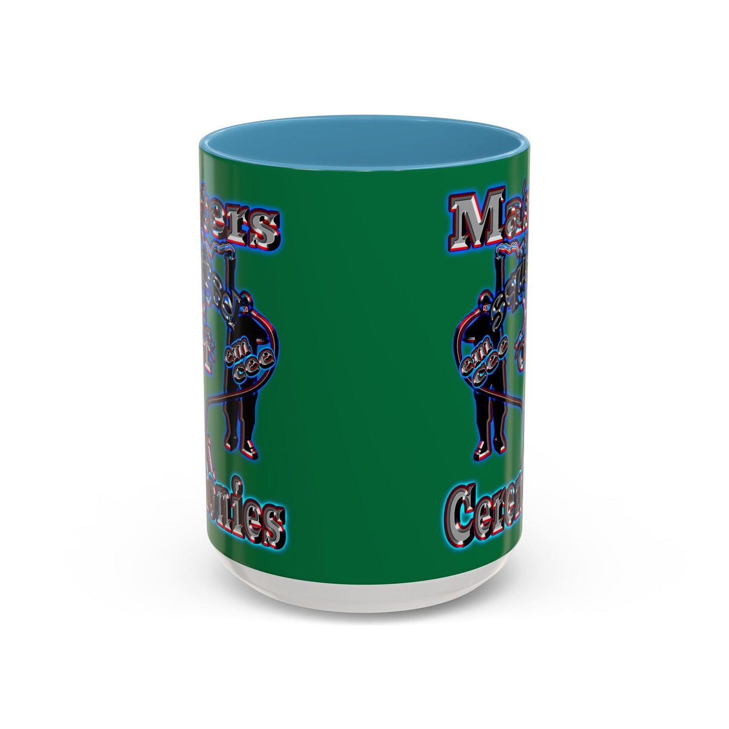 em cee squared - Accent Mug (dark green)