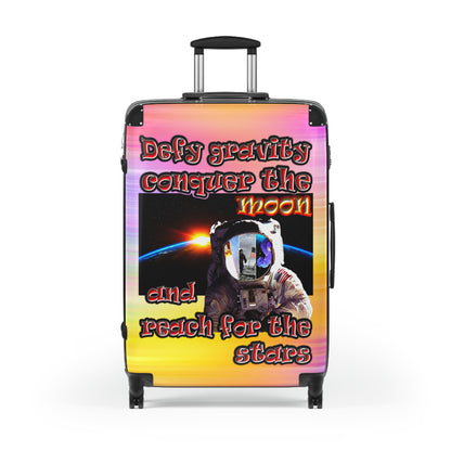 defy conquer reach - Suitcase (color blur)