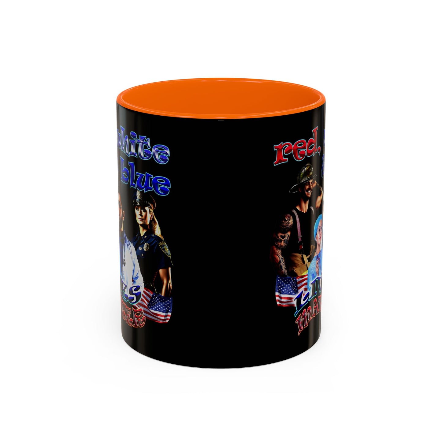 rw&b lives matter - Accent Mug (black)