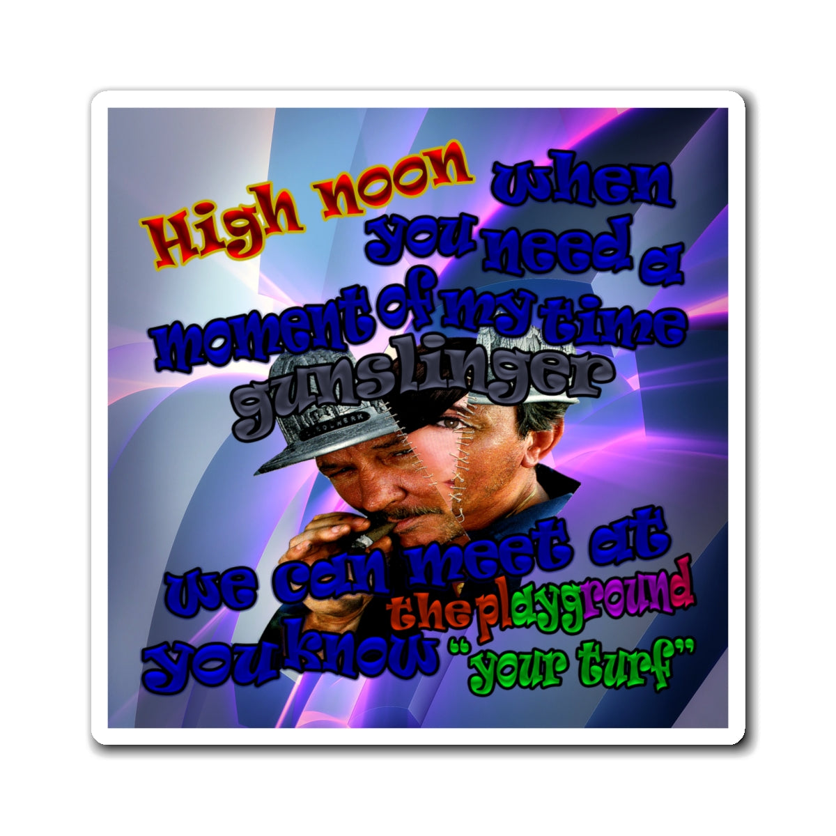 high noon - Magnets - (grey-pink wave)