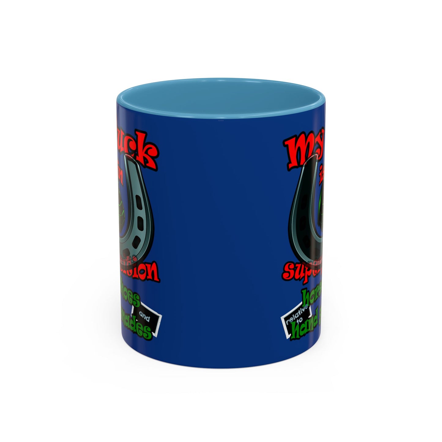 my luck - Accent Mug (dark blue)