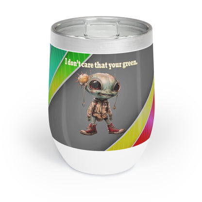 I don't care that your grey - Chill Wine Tumbler (rainbow split)