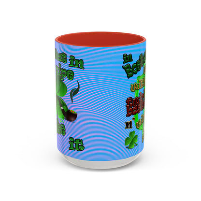 celtics logo - Accent Mug (light blue-purple wave)