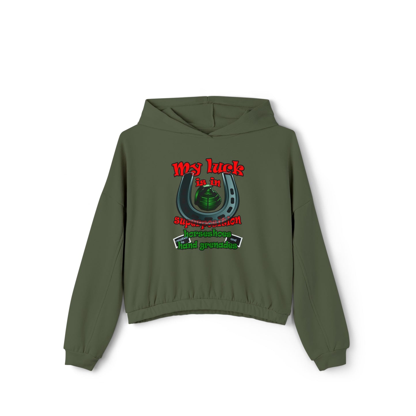 my luck - Women's Cinched Bottom Hoodie