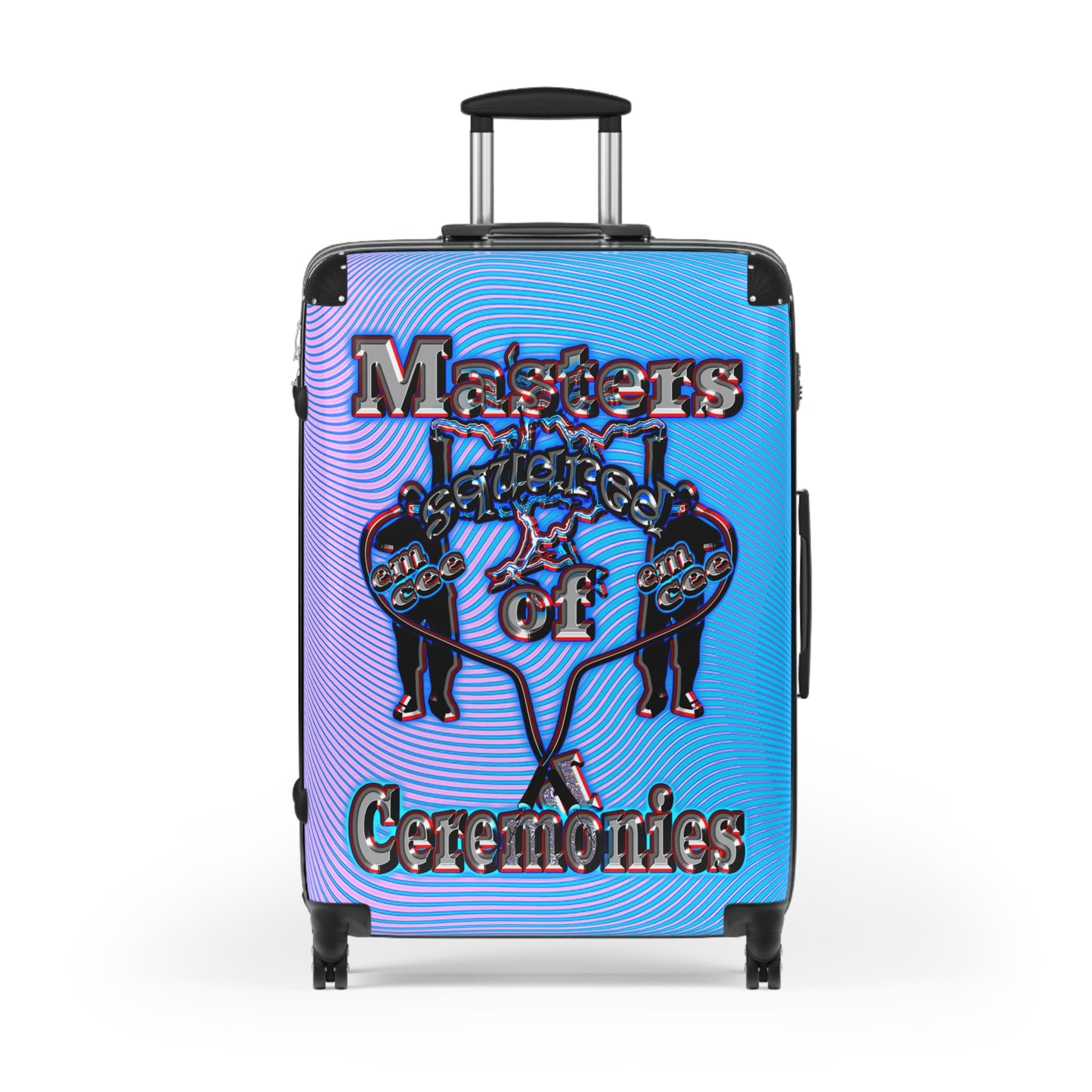 em cee squared - Suitcase (light blue-purple wave)