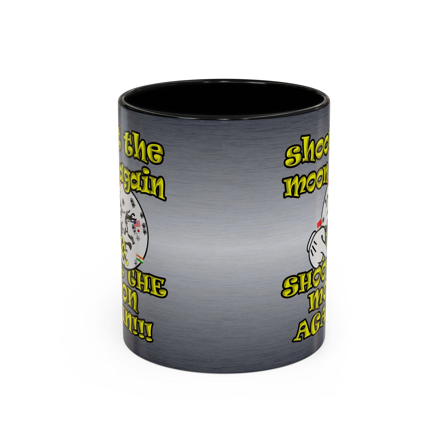 shoot the moon again - Accent Mug (brushed nickel)