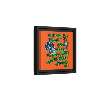 og - framed canvas art (orange)