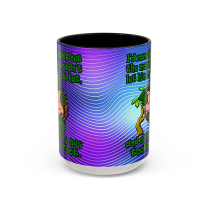 turtle race - Accent Mug (purple wave)