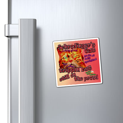schrodinger's cat - Magnets - (yellow-orange wave)