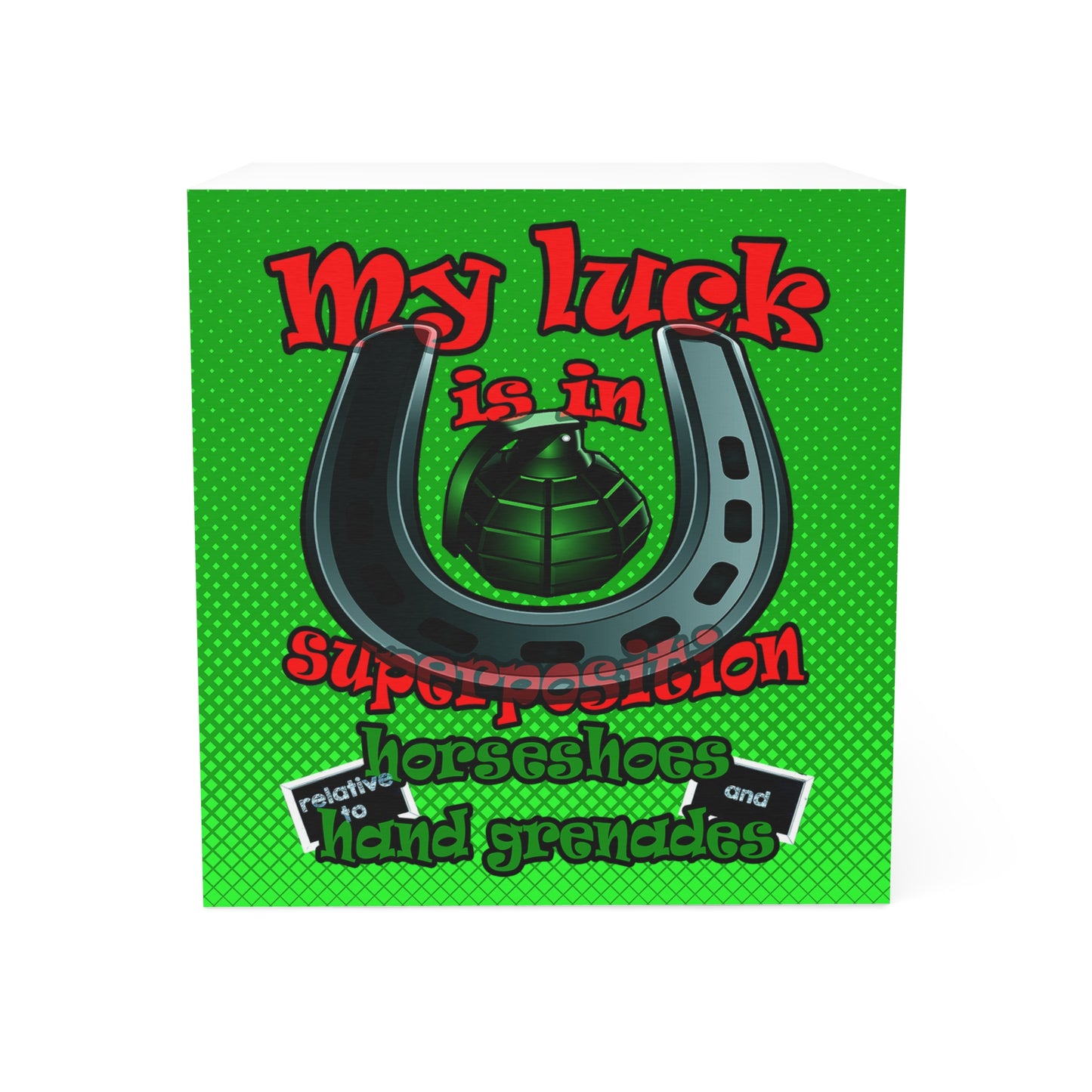 my luck - note cube (logo green)