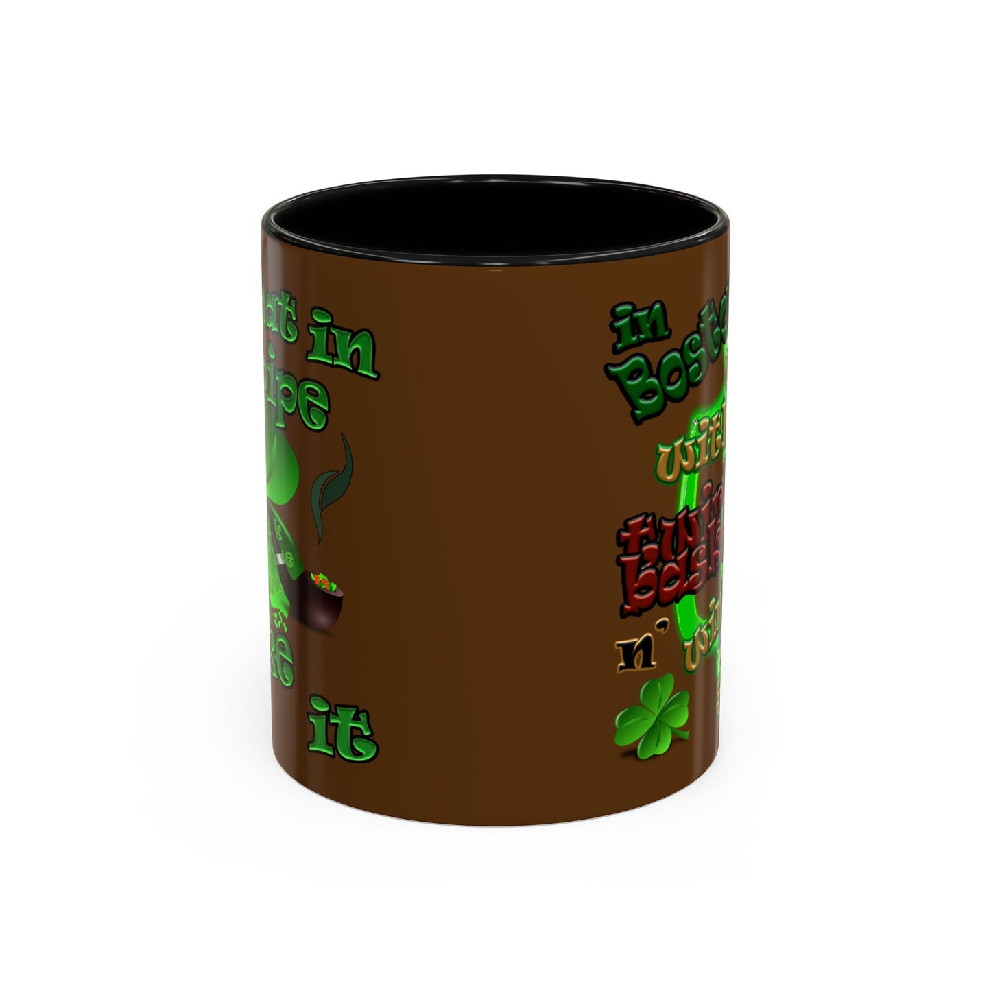 celtics logo - Accent Mug (brown)
