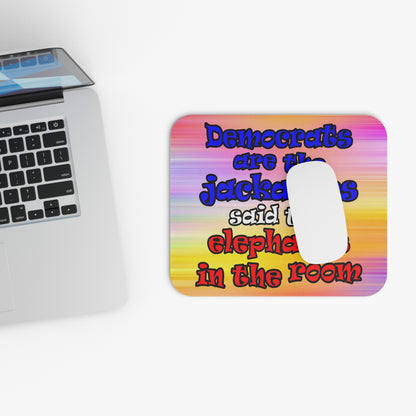 donkeys and elephants - Mouse Pad (Rectangle) (color blur)