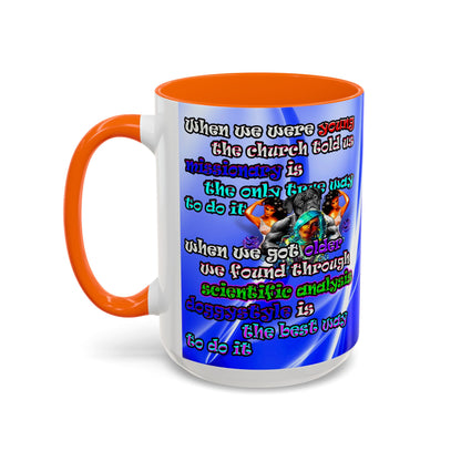 doggystyle - Accent Mug (blue-white wave)