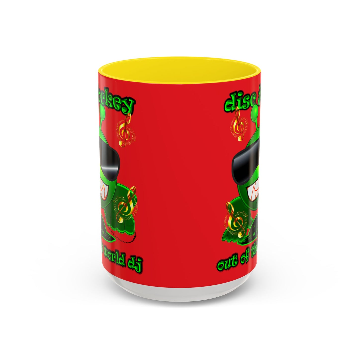 disc jockey - Accent Mug (red)