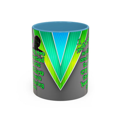noticed you noticing - Accent Mug (rainbow split)