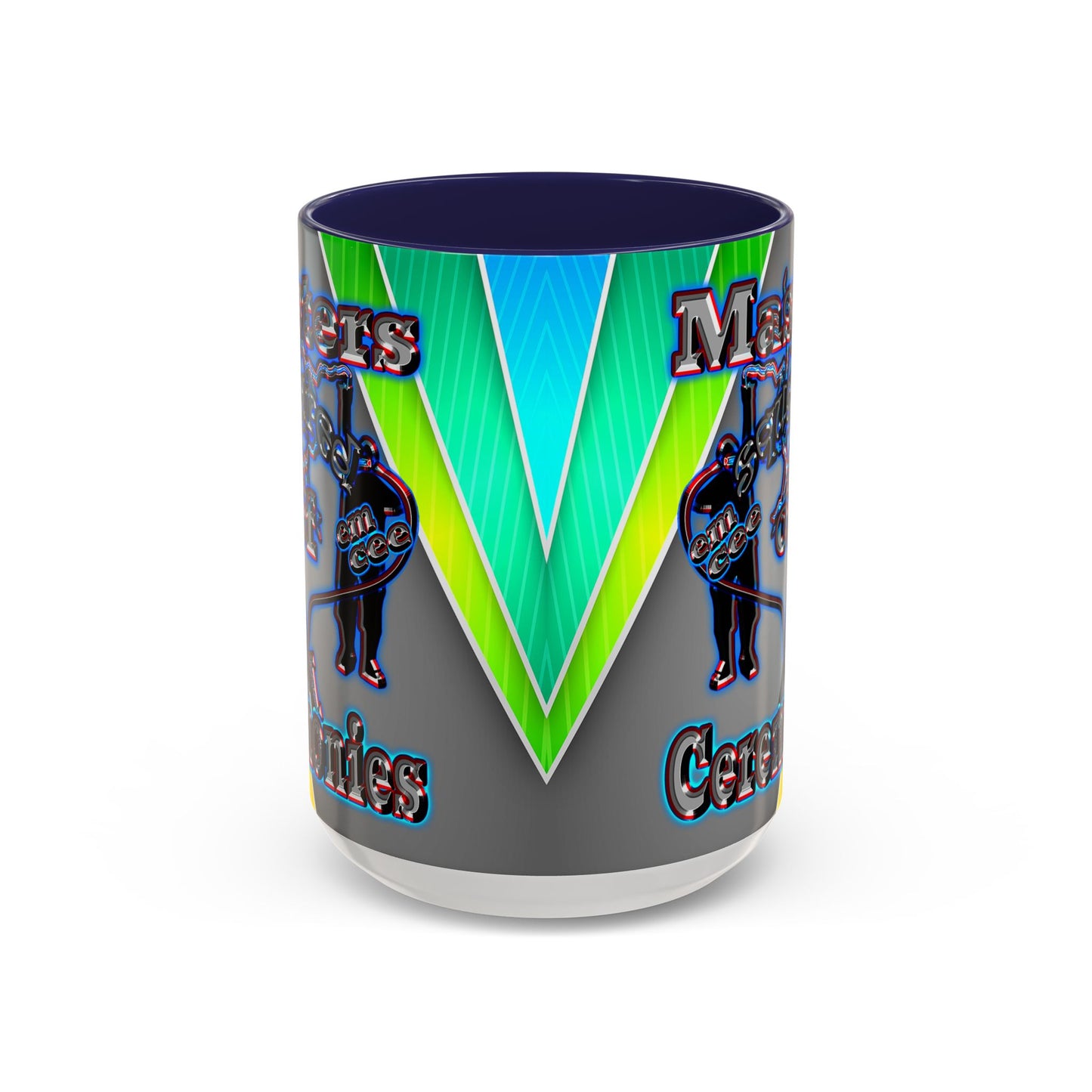 em cee squared - Accent Mug (rainbow split)