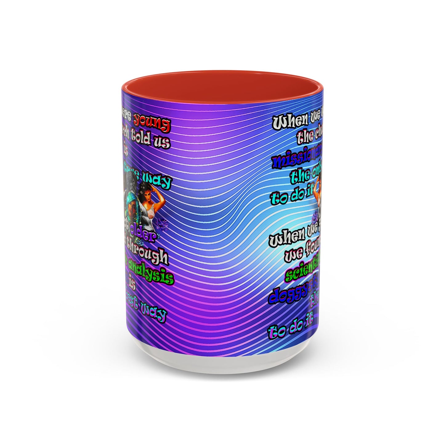 doggystyle - Accent Mug (purple wave)