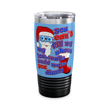 santa's shoes - Ringneck Tumbler, 20oz (light blue)