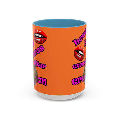 hoes b4 bros - Accent Mug (crusta)