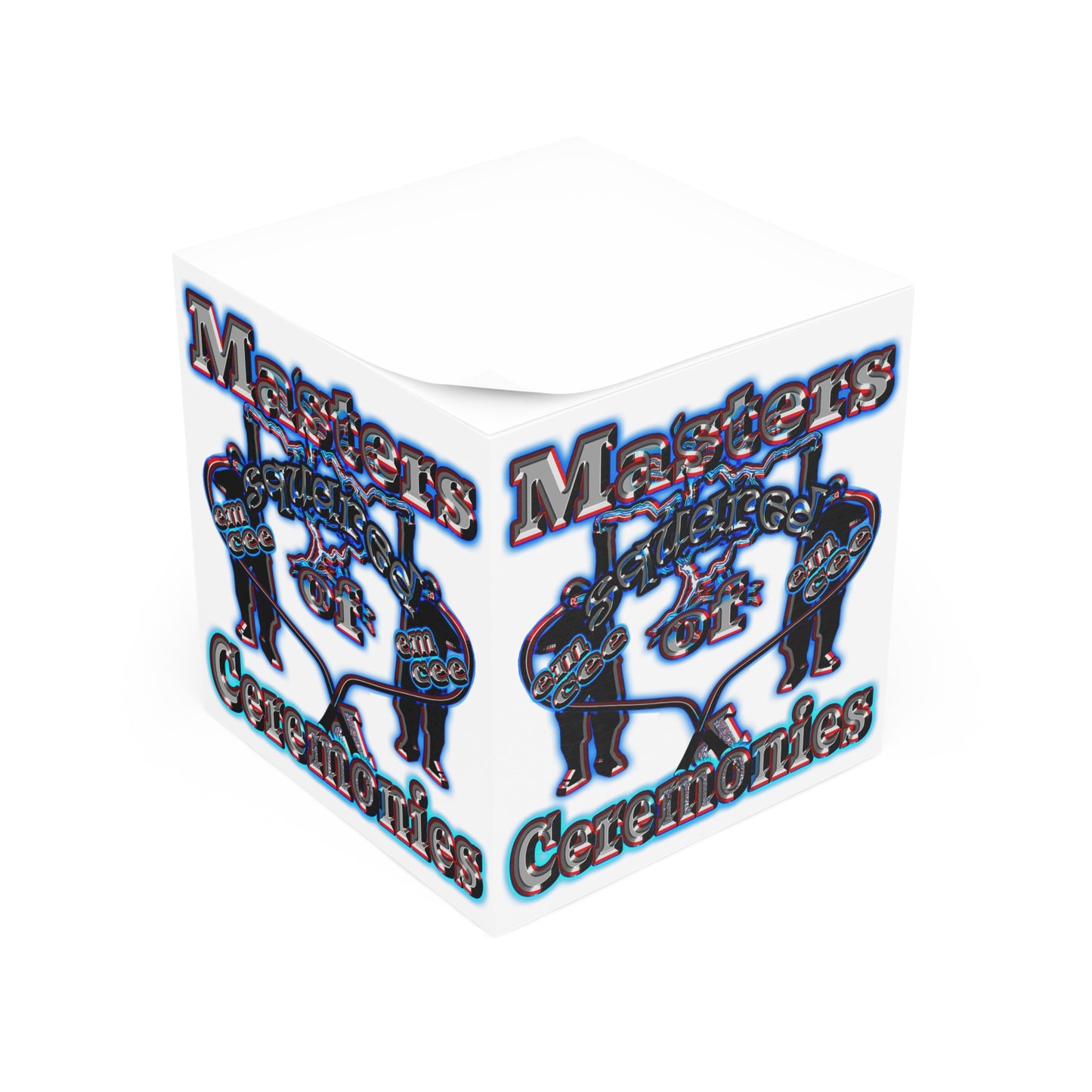 em cee squared - note cube (white)