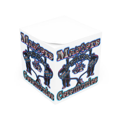 em cee squared - note cube (white)