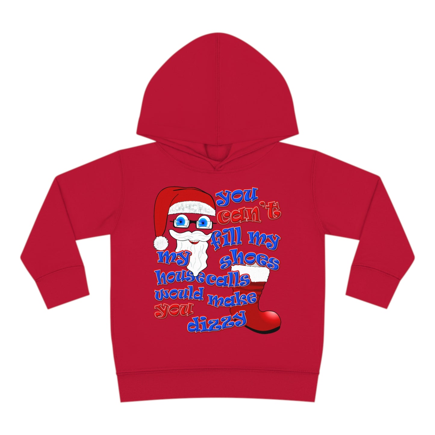 santa's shoes - Toddler Pullover Fleece Hoodie