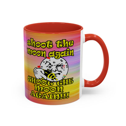 shoot the moon again - Accent Mug (color blur)