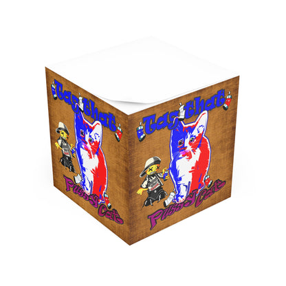tag that - note cube (brown papyrus)