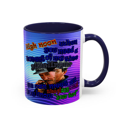 high noon - Accent Mug (purple wave)