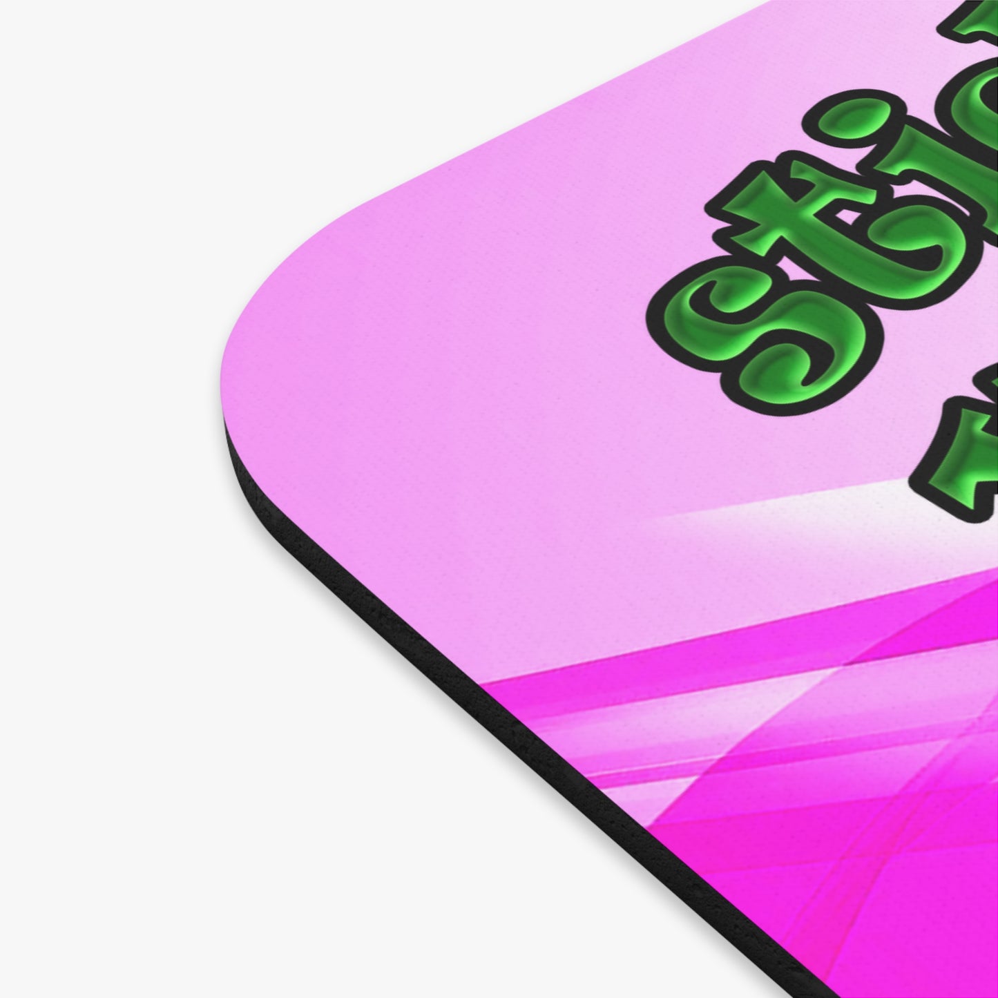 stick that in your pipe and smoke it - Mouse Pad (Rectangle) (light blue-pink wave)