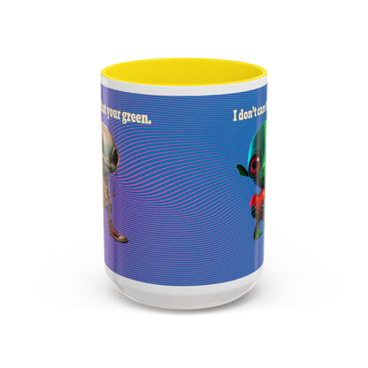 I don't care that your grey - Accent Mug (light blue-purple wave)