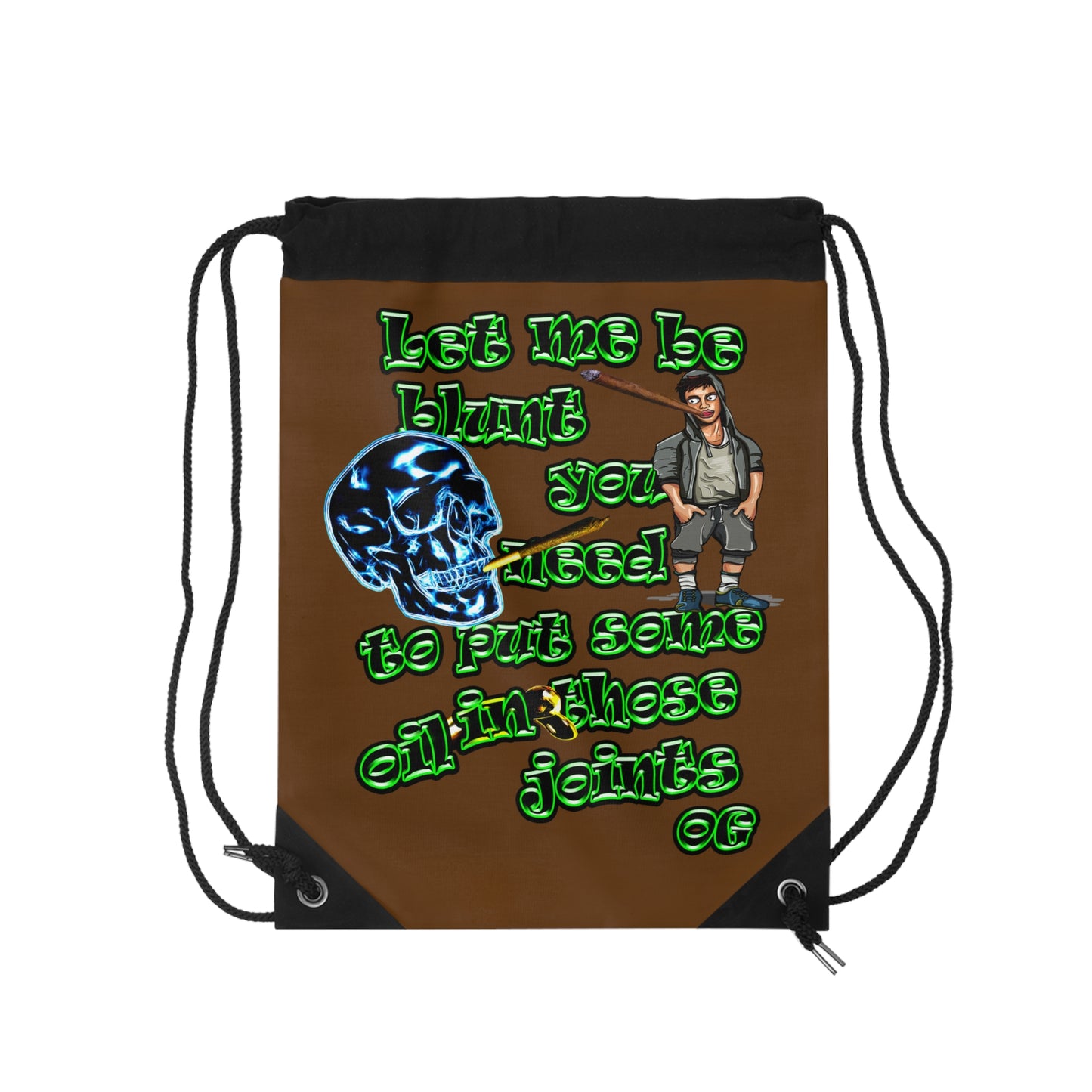 og - Drawstring Bag (brown)